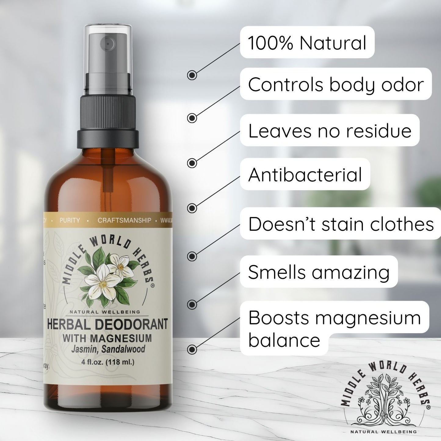 Herbal Deodorant with Magnesium
