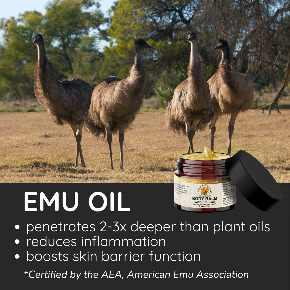 Body Balm with Emu Oil