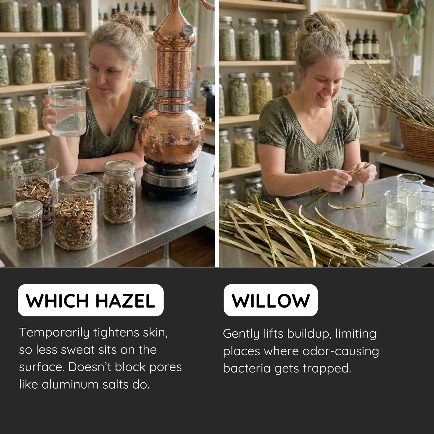 Herbal Deodorant Witch Hazel and Sage